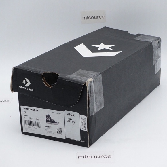 NEW Converse Chuck Taylor Basic Hi Shoes W9622 Navy - Picture 5 of 10